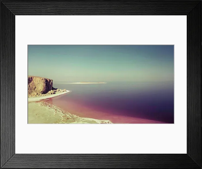 Framed Print : Scenic view Urmia lake against clear sky, Iran Framed Print : Scenic view Urmia lake against clear sky, Iran