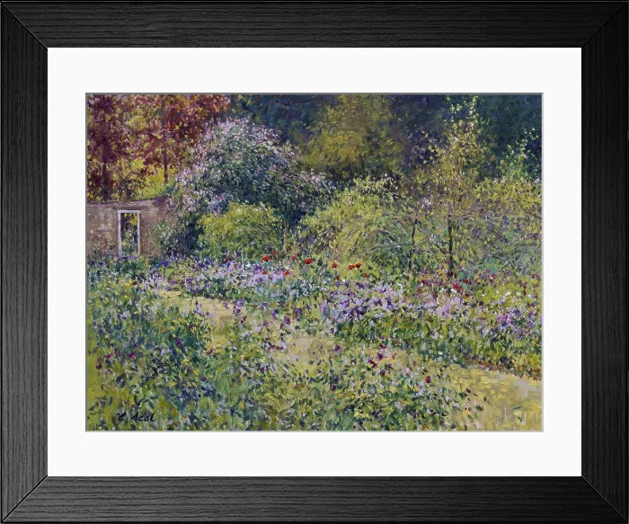 Framed Print : Cerney House, North Cerney, Gloucestershire 1995 Charles Neal (b.1951 / British) Oil on canvas