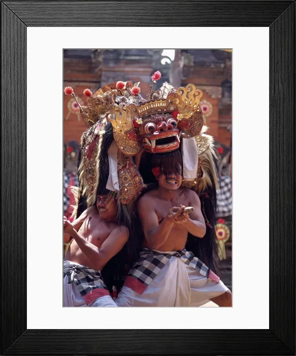 Framed Print : Keris dancers in a trance, Bali, Indonesia Framed Print : Keris dancers in a trance, Bali, Indonesia