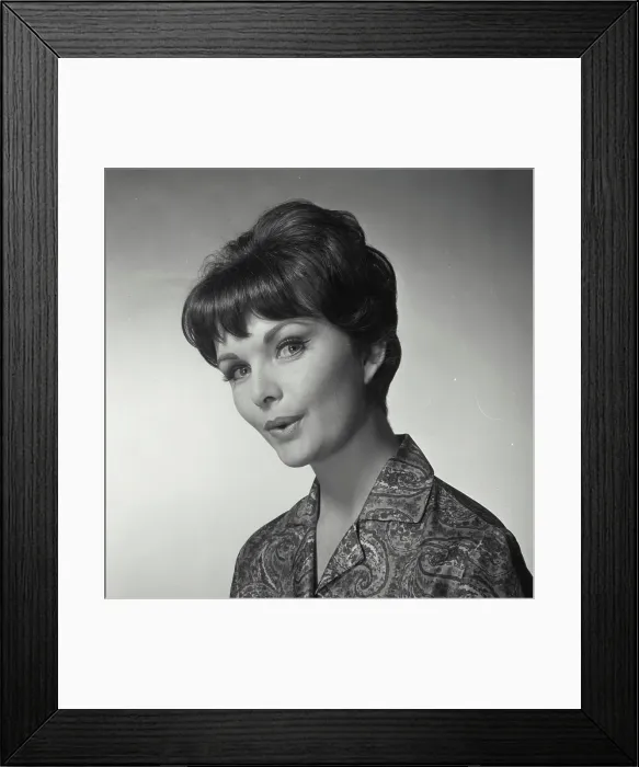 Framed Print : Portrait of a young woman puckering