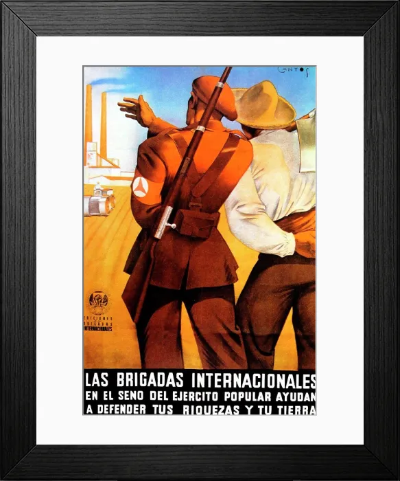 Framed Print : Spanish Civil War, International brigade Framed Print : Spanish Civil War, International brigade