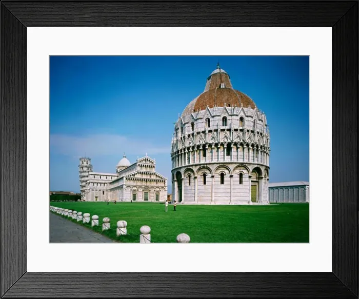 Framed Print : Baptistry Duomo Pisa Italy