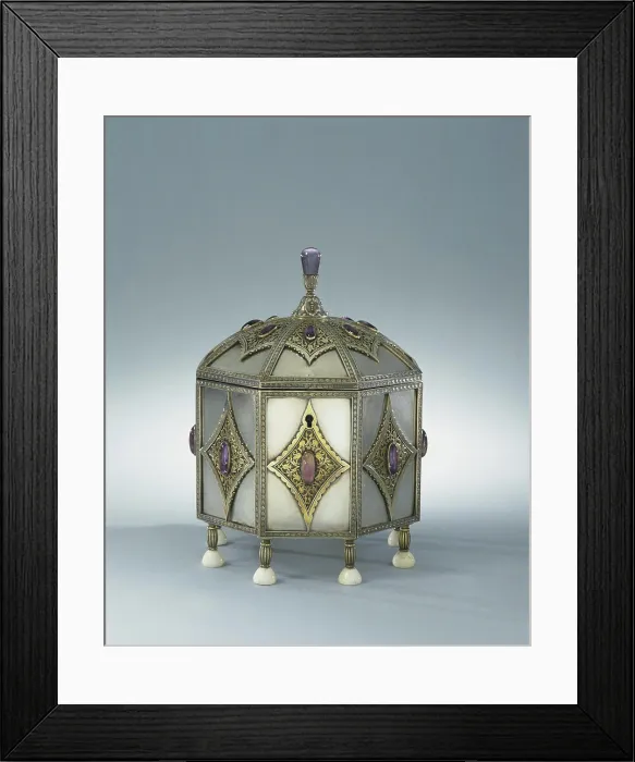 Framed Print : Octagonal jewelry box with dome -shaped lid Framed Print : Octagonal jewelry box with dome -shaped lid