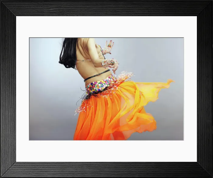 Framed Print : Backside of the belly dancer Backside of the belly dancer in traditional orange dress Framed Print : Backside of the belly dancer Backside of the belly dancer in traditional orange dress