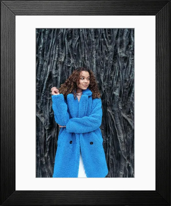 Framed Print : Stylish Young Woman In The City Framed Print : Stylish Young Woman In The City