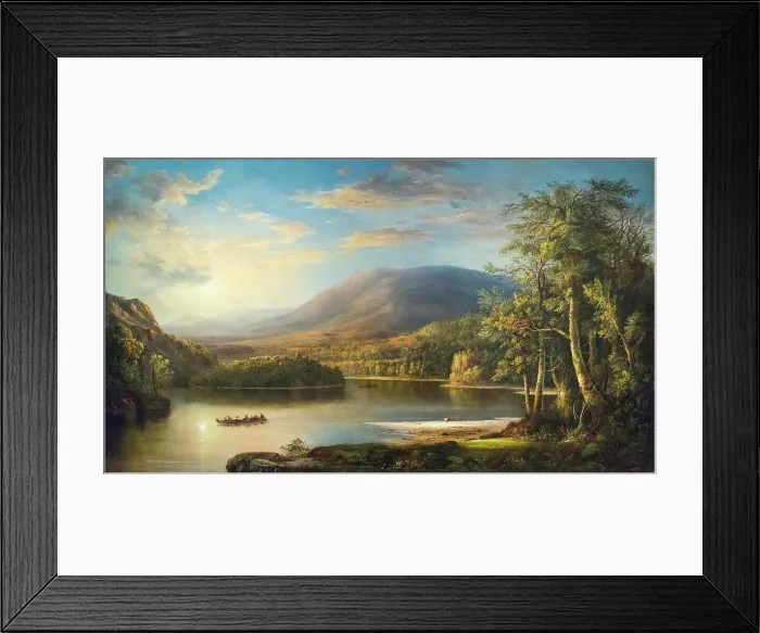 Framed Print : Ellen's Isle; Loch Katrine; 1871; Oil on canvas Robert Scott Duncanson; American; 1821-72