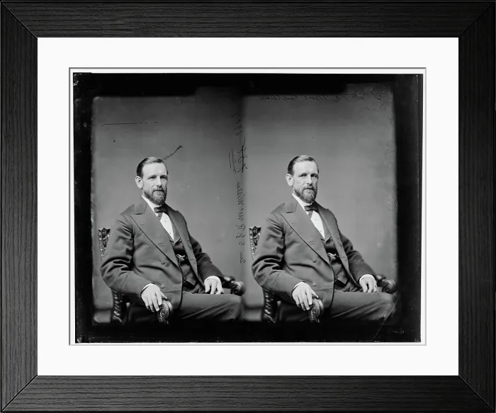 Framed Print : McMillan, Hon. Samuel James Renwick of Minn. 2nd Lt. in Stillwater Frontier Guards during Indian War of 1862