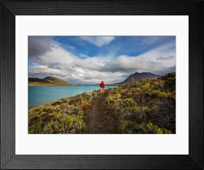 Framed Print : Bergwandern im Perito Moreno Nationalpark