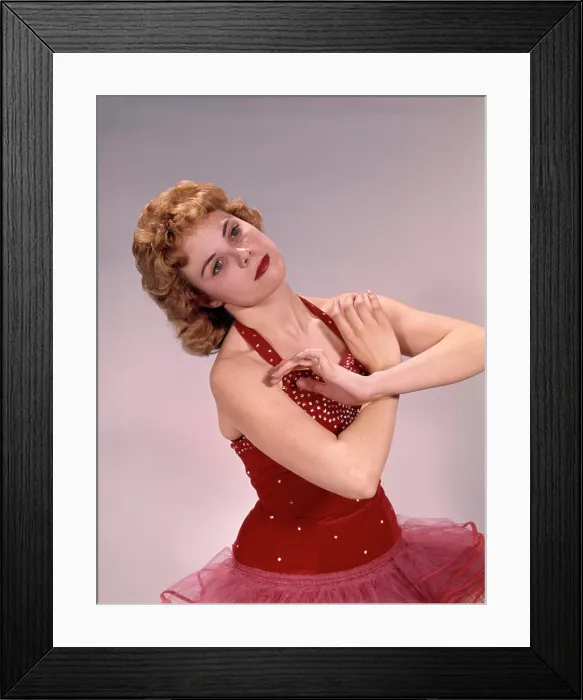Framed Print : 1960S Young Teenage Woman Dancer In Red Dress Dancing Studio Framed Print : 1960S Young Teenage Woman Dancer In Red Dress Dancing Studio