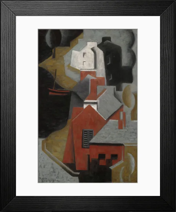 Framed Print : ThePort. Artist: Jean Metzinger, French, 1883-1956 Framed Print : ThePort. Artist: Jean Metzinger, French, 1883-1956