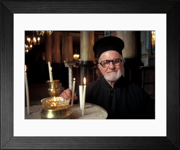 Framed Print : Turkey, Istanbul. Priest of Ortakoy Orthodox Church (MR) Framed Print : Turkey, Istanbul. Priest of Ortakoy Orthodox Church (MR)