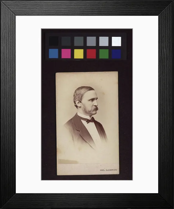 Framed Print : Alfred Arneth, Historiker, Emil Rabending, Photographer Framed Print : Alfred Arneth, Historiker, Emil Rabending, Photographer