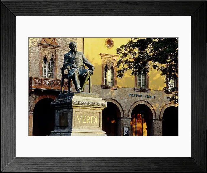 Framed Print : Verdi monument, Giuseppe Verdi Theatre, Busseto, province of Parma, Emilia-Romagna, Italy, Europe Framed Print : Verdi monument, Giuseppe Verdi Theatre, Busseto, province of Parma, Emilia-Romagna, Italy, Europe