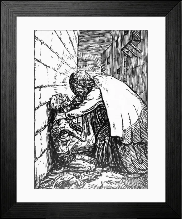 Framed Print : Healing the Lepers by Karl Thylmann Framed Print : Healing the Lepers by Karl Thylmann