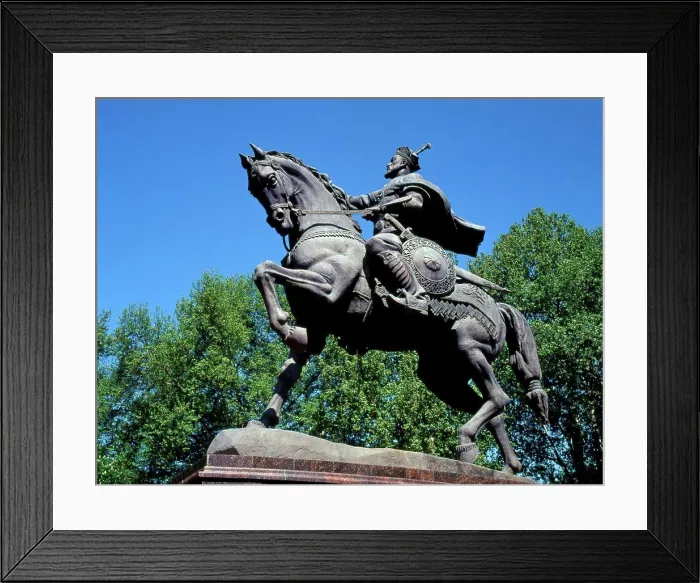 Framed Print : Uzbekistan, Tashkent, Tamerlane Statue Framed Print : Uzbekistan, Tashkent, Tamerlane Statue