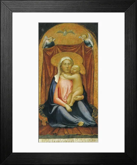 Framed Print : Masaccio, The Madonna of Humility, c 1423 1424 The Madonna of Humility