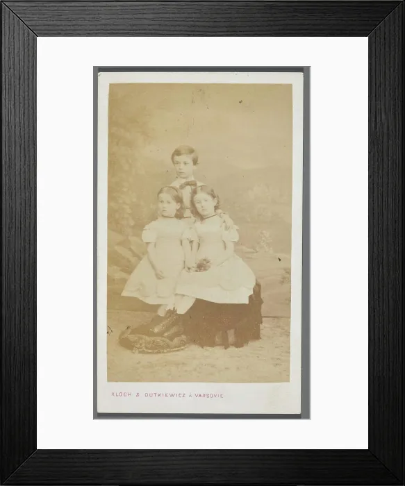 Framed Print : Portrait of three children - Wincenty Framed Print : Portrait of three children - Wincenty