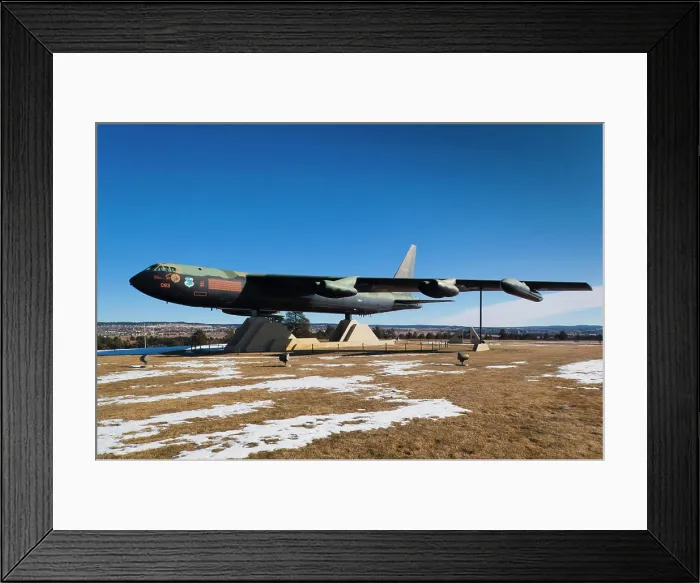 Framed Print : USA, Colorado, Colorado Springs, United States Air Force Academy, Vietnam War B-52 bomber display