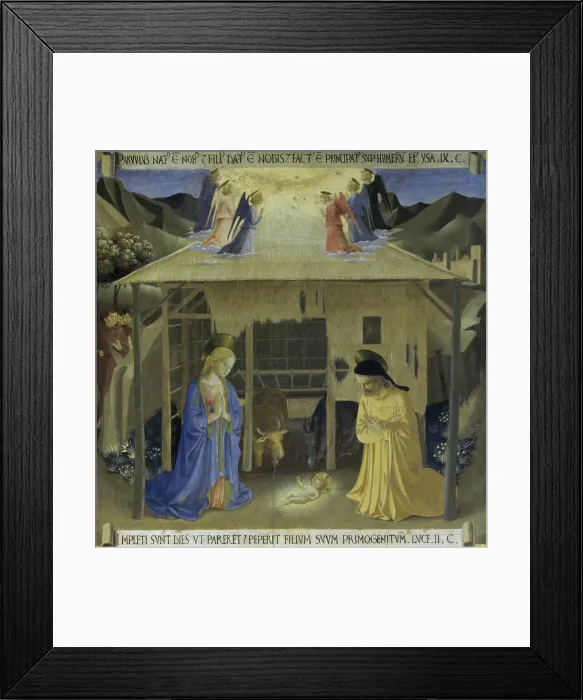 Framed Print : The Story of the Life of Christ Detail: Nativity Fra Angelico ca.( 1400-1455 / Italian) Museo di San Marco, Florence Framed Print : The Story of the Life of Christ Detail: Nativity Fra Angelico ca.( 1400-1455 / Italian) Museo di San Marco, Florence