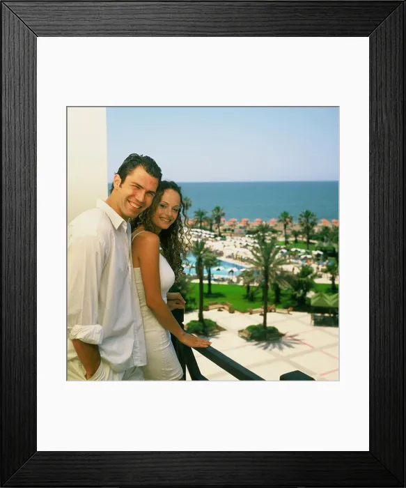 Framed Print : Couple on vacation Framed Print : Couple on vacation