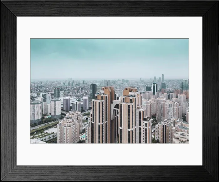 Framed Print : Turkey, Istanbul, Aerial view of Atasehir skyscrapers Framed Print : Turkey, Istanbul, Aerial view of Atasehir skyscrapers