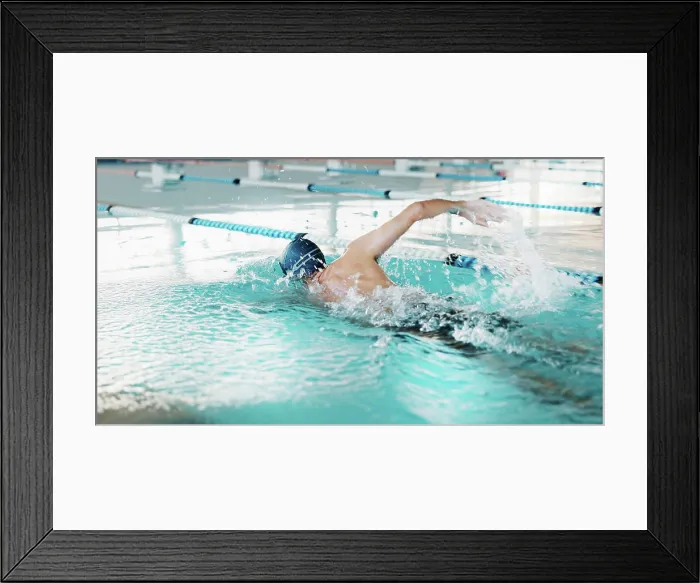 Framed Print : Swimming, man and fitness for athlete Framed Print : Swimming, man and fitness for athlete