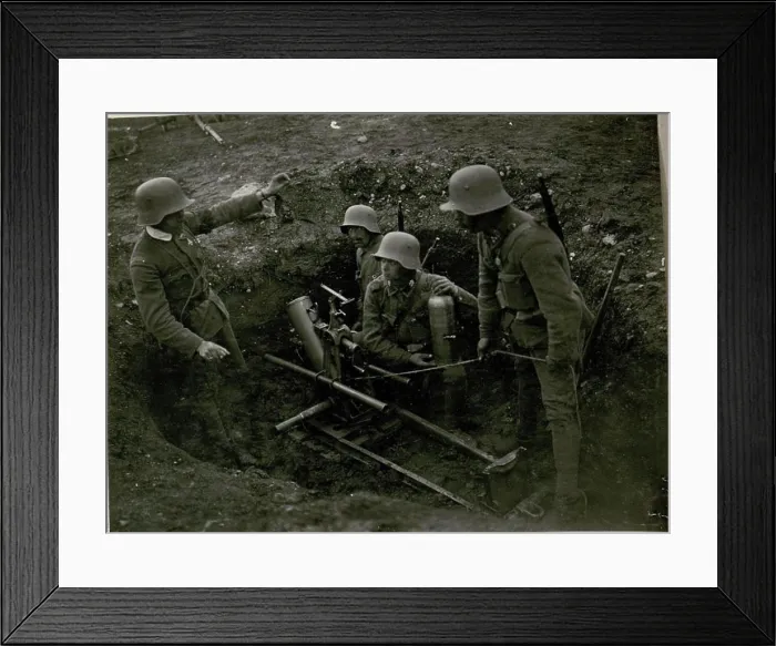 Framed Print : Exercises of the Sturmbatalion in Levico