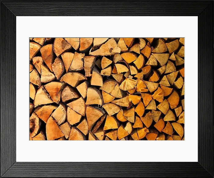 Framed Print : Pile of wood logs ready for winter Framed Print : Pile of wood logs ready for winter