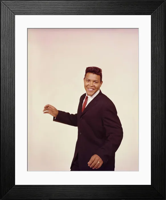 Framed Print : Chubby Checker in publicity portrait, 1960