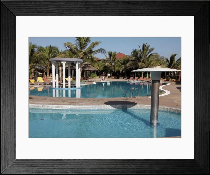 Framed Print : Senegal, Dakar, Terrou Bi Hotel