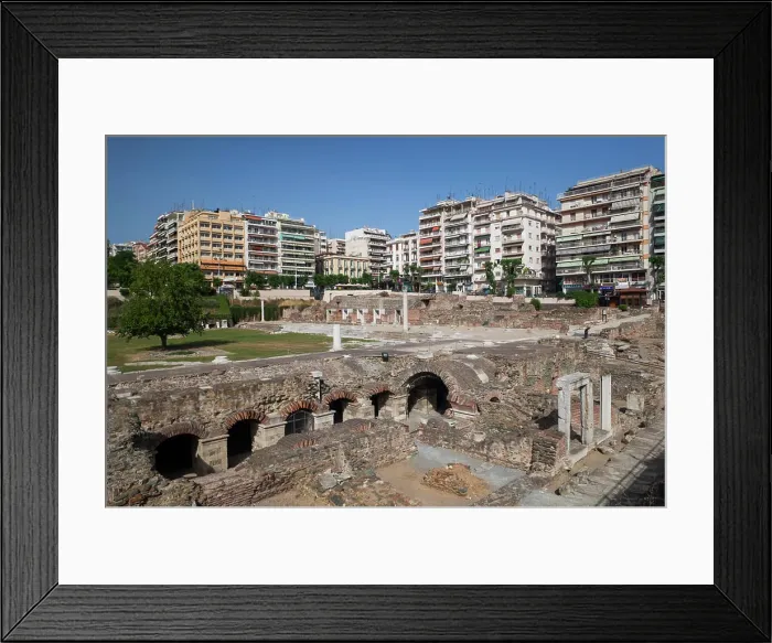 Framed Print : Greece, Central Macedonia, Thessaloniki, The Roman Agora ruins Framed Print : Greece, Central Macedonia, Thessaloniki, The Roman Agora ruins