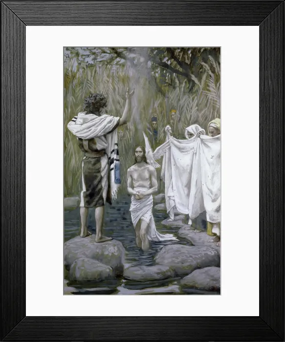 Framed Print : Baptism of Jesus James Tissot (1839-1902 /  French)
