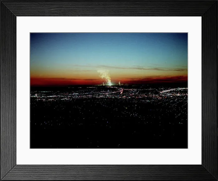 Framed Print : A 48 inch Advanced Solid Rocket Motor is test fired at Marshall's Solid Propulsion Research Test Article facility for Framed Print : A 48 inch Advanced Solid Rocket Motor is test fired at Marshall's Solid Propulsion Research Test Article facility for