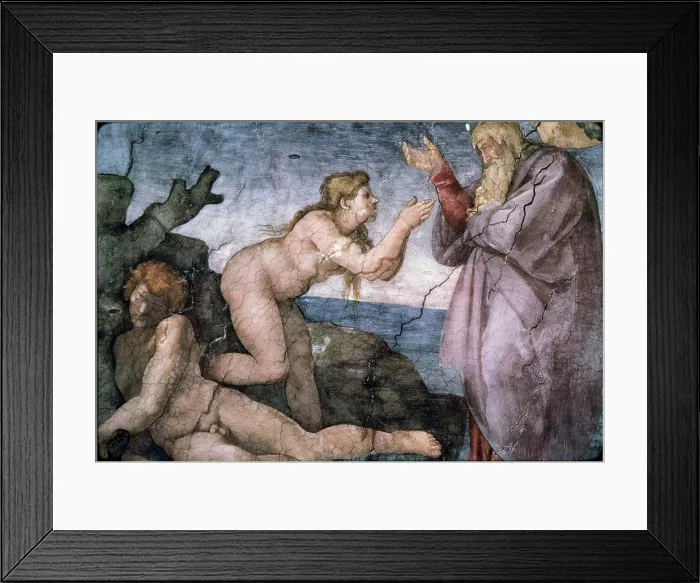 Framed Print : Creation of Eve 1508-1512 Michelangelo Buonarroti (1475-1564 Italy) Fresco Sistine Chapel, Vatican City Framed Print : Creation of Eve 1508-1512 Michelangelo Buonarroti (1475-1564 Italy) Fresco Sistine Chapel, Vatican City