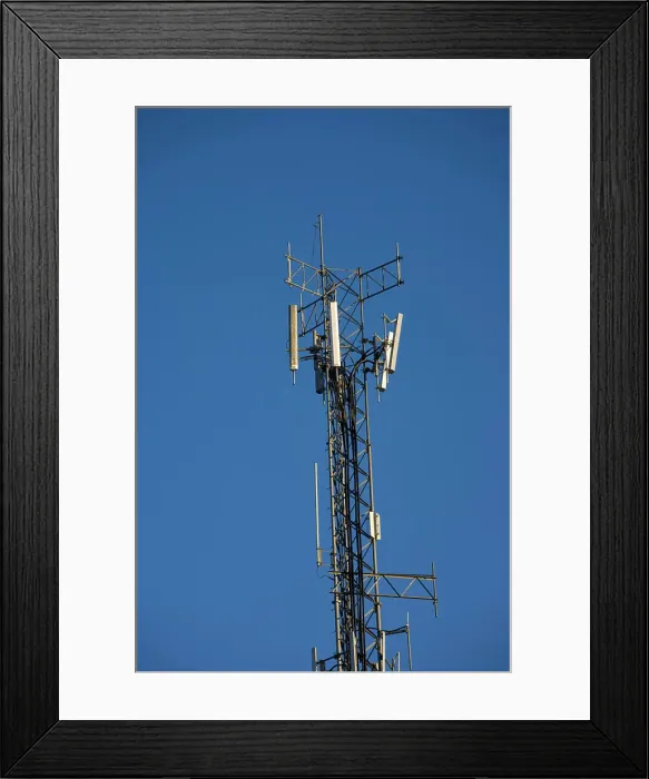 Framed Print : USA, New Mexico, Santa Fe, Cell Phone Tower