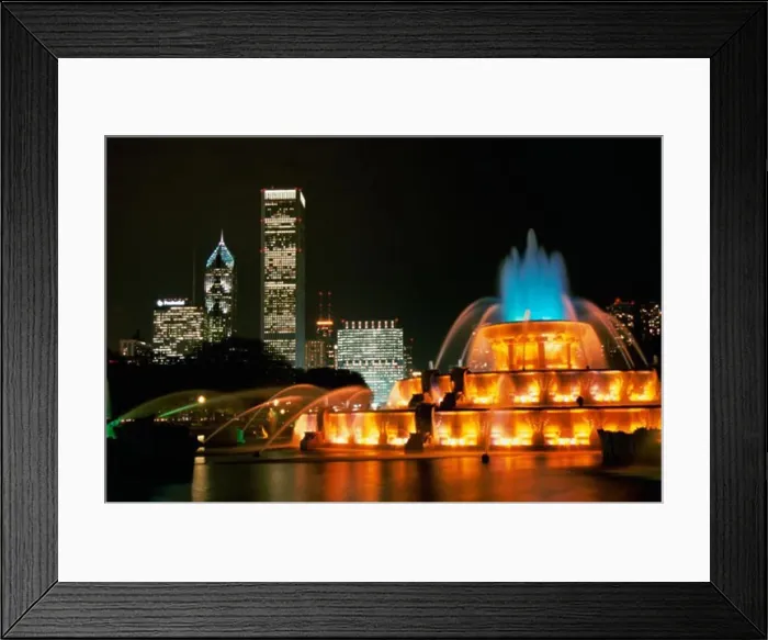 Framed Print : Buckingham Fountain, Grant Park, Chicago, Illinois, USA Framed Print : Buckingham Fountain, Grant Park, Chicago, Illinois, USA