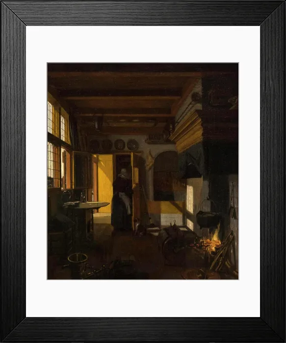 Framed Print : Kitchen Interior; 166 Oil on canvas mounted on panel Emanuel de Witte Dutch; about 1617-1691 or 1692 Framed Print : Kitchen Interior; 166 Oil on canvas mounted on panel Emanuel de Witte Dutch; about 1617-1691 or 1692