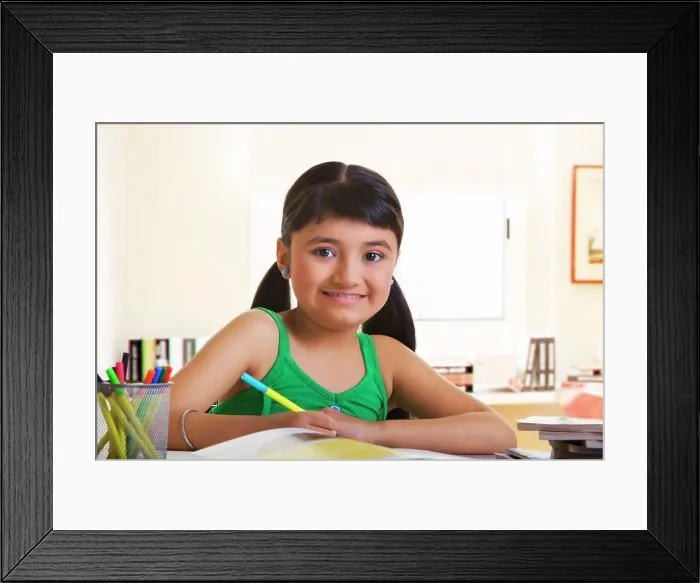 Framed Print : Girl studying Framed Print : Girl studying
