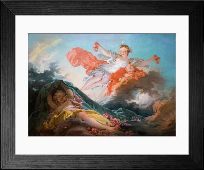 Framed Print : Aurora Trionephing over Night; about 1755-56 Oil on canvas Jean-Honore Fragonard French; 1732-1806