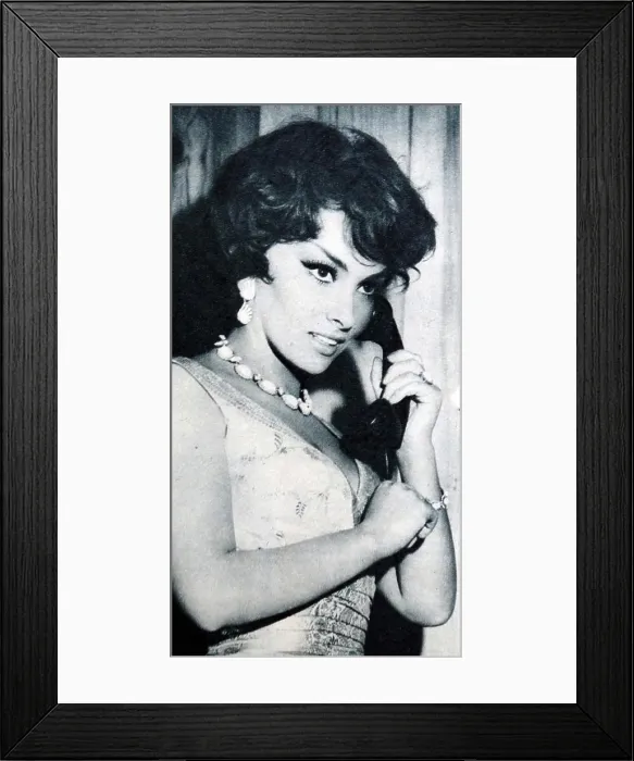 Framed Print : Gina Lollobrigida. Luigia Lollobrigida (born 4 July 1927) Framed Print : Gina Lollobrigida. Luigia Lollobrigida (born 4 July 1927)