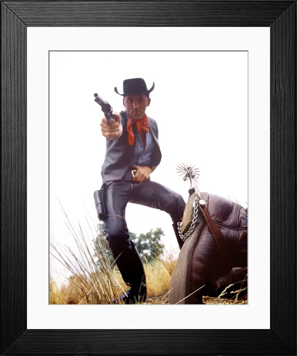Framed Print : 1960s MAN COWBOY IN BLACK HAT SHOOTING GUN DEAD MAN ON GROUND Framed Print : 1960s MAN COWBOY IN BLACK HAT SHOOTING GUN DEAD MAN ON GROUND