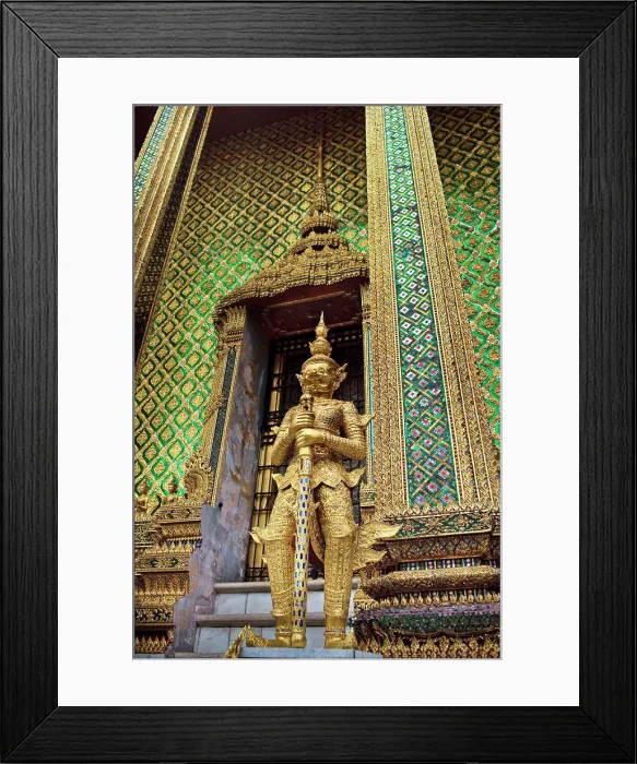 Framed Print : Golden statue at Wat Phra Kaew Framed Print : Golden statue at Wat Phra Kaew