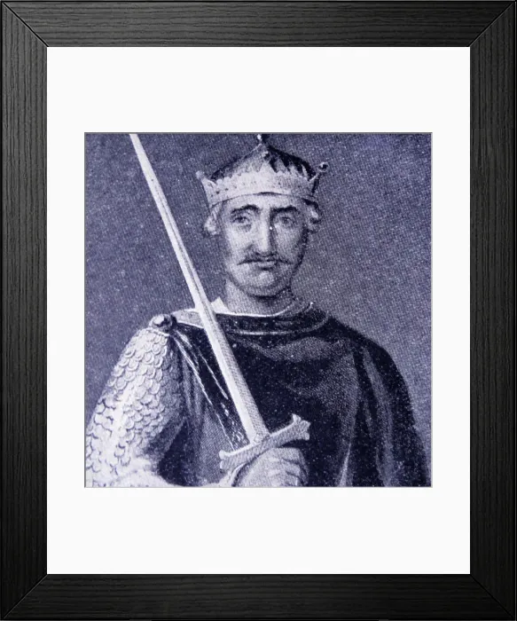 Framed Print : Portrait of William the Conqueror (1028-1087) the first Norman King of England. Dated 11th Century