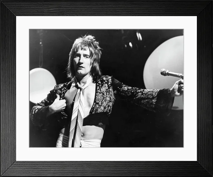 Framed Print : Faces, Rod Stewart, 70s Framed Print : Faces, Rod Stewart, 70s