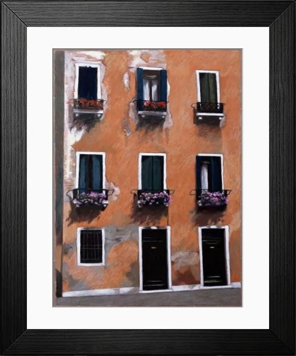 Framed Print : Doors And Windows In Venice 2000 Helen J. Vaughn (20th C. American) Pastel On Paper Private Collection Framed Print : Doors And Windows In Venice 2000 Helen J. Vaughn (20th C. American) Pastel On Paper Private Collection