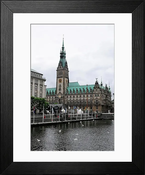 Framed Print : City Hall, Inner Alster Lake, Rathausmarkt square, Neustadt district, Hanseatic City of Hamburg, Germany, Europe Framed Print : City Hall, Inner Alster Lake, Rathausmarkt square, Neustadt district, Hanseatic City of Hamburg, Germany, Europe