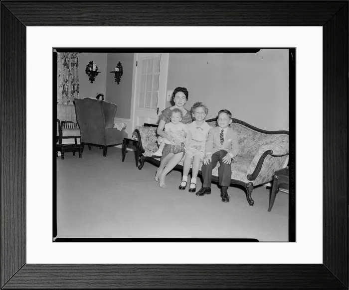 Framed Print : Mrs. Maria Lang, sister of Mrs. Verna Warren, Families, Children. Leon Abdalian Collection