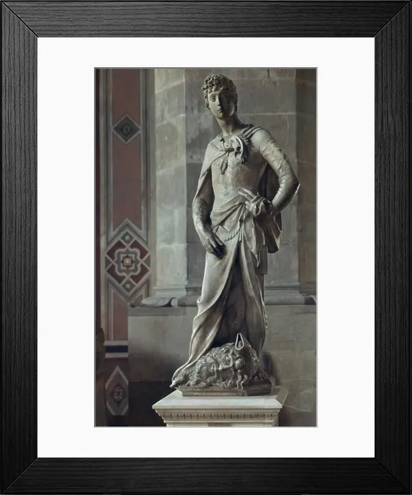 Framed Print : David #2 Donatello (ca.1386-1466 Italian) Museo Nazionale de Bargello, Florence, Italy Framed Print : David #2 Donatello (ca.1386-1466 Italian) Museo Nazionale de Bargello, Florence, Italy