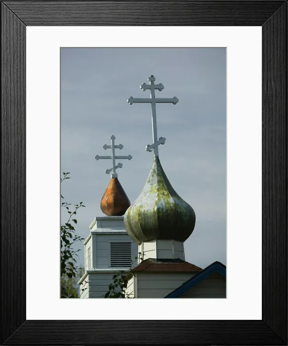 Framed Print : USA, ALASKA, EKLUTNA: Eklutna Village Historical Park; Russian Orthodox Church Framed Print : USA, ALASKA, EKLUTNA: Eklutna Village Historical Park; Russian Orthodox Church