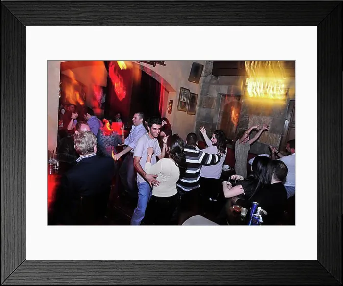 Framed Print : Party guests in the Red carpet nightclub on Monot Street in Ashrafieh district Framed Print : Party guests in the Red carpet nightclub on Monot Street in Ashrafieh district
